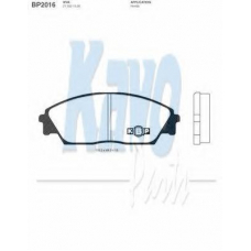 BP-2016 KAVO PARTS Комплект тормозных колодок, дисковый тормоз