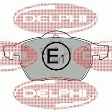 LP978 DELPHI Комплект тормозных колодок, дисковый тормоз