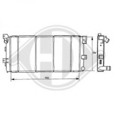 8103105 DIEDERICHS Радиатор, охлаждение двигателя
