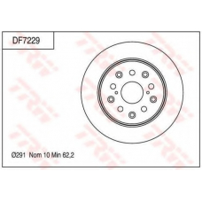 DF7229 TRW Тормозной диск