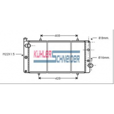 0700661 KUHLER SCHNEIDER Радиатор, охлаждение двигател