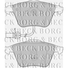 BBP1841 BORG & BECK Комплект тормозных колодок, дисковый тормоз