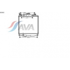 SZ2022 AVA Радиатор, охлаждение двигателя