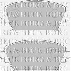 BBP1652 BORG & BECK Комплект тормозных колодок, дисковый тормоз