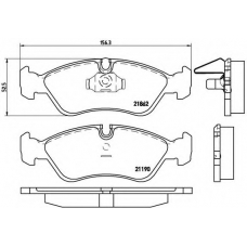 P 59 017 BREMBO Комплект тормозных колодок, дисковый тормоз