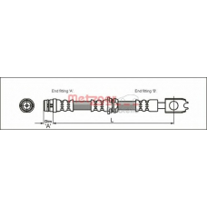 4116205 METZGER Тормозной шланг