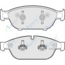 PAD1784 APEC Комплект тормозных колодок, дисковый тормоз