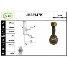 JH22147K SERA Шарнирный комплект, приводной вал