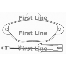 FBP1087 FIRST LINE Комплект тормозных колодок, дисковый тормоз