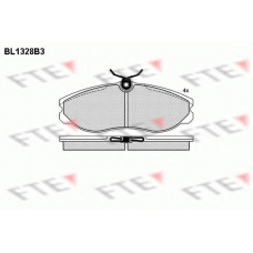 BL1328B3 FTE Комплект тормозных колодок, дисковый тормоз