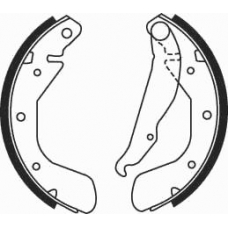 08130 KAWE Комплект тормозных колодок
