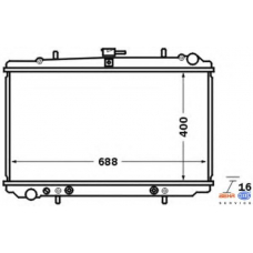 8MK 376 704-681 HELLA Радиатор, охлаждение двигателя