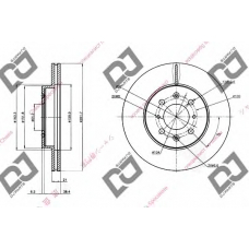 BD1347 DJ PARTS Тормозной диск