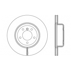 BDR2681.20 OPEN PARTS Тормозной диск