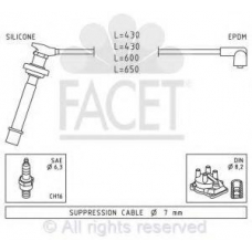 4.9411 FACET Комплект проводов зажигания