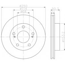 8DD 355 110-821 HELLA PAGID Тормозной диск