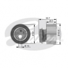T43087 GATES Натяжной ролик, ремень грм