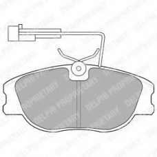LP1536 DELPHI Комплект тормозных колодок, дисковый тормоз