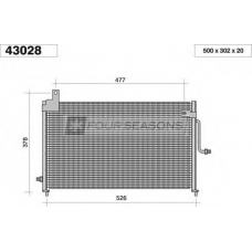 F4-43028 STANDARD Конденсатор, кондиционер