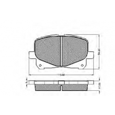 32470 SPIDAN Комплект тормозных колодок, дисковый тормоз