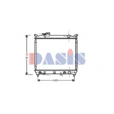 320021N AKS DASIS Радиатор, охлаждение двигателя