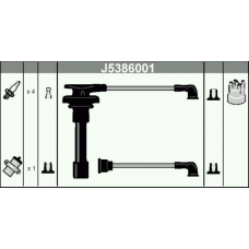 J5386001 NIPPARTS Комплект проводов зажигания