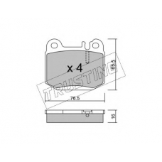580.0 TRUSTING Комплект тормозных колодок, дисковый тормоз