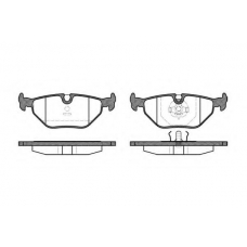 P3653.00 WOKING Комплект тормозных колодок, дисковый тормоз