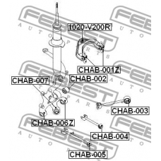 CHAB-003 FEBEST Подвеска, рычаг независимой подвески колеса