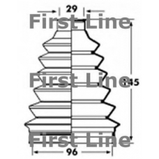 FCB2361 FIRST LINE Пыльник, приводной вал