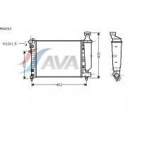 PEA2012 AVA Радиатор, охлаждение двигателя