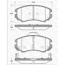 363702161297 MAGNETI MARELLI Комплект тормозных колодок, дисковый тормоз