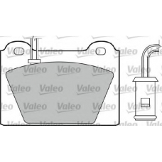 551524 VALEO Комплект тормозных колодок, дисковый тормоз