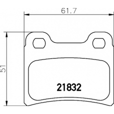 8DB 355 008-151 HELLA PAGID Комплект тормозных колодок, дисковый тормоз