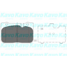 KBP-9053 KAVO PARTS Комплект тормозных колодок, дисковый тормоз