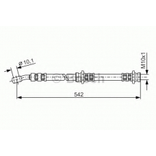 1 987 476 287 BOSCH Тормозной шланг