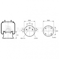 MLF8176 MERITOR Кожух пневматической рессоры