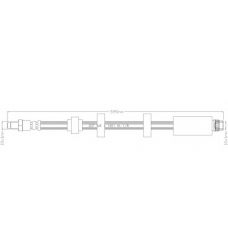 3630 REMKAFLEX Тормозной шланг