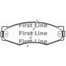 FBP1305 FIRST LINE Комплект тормозных колодок, дисковый тормоз