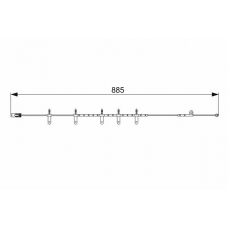 1 987 473 015 BOSCH Сигнализатор, износ тормозных колодок