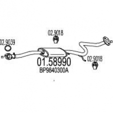 01.58990 MTS Средний глушитель выхлопных газов