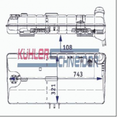 3730101 KUHLER SCHNEIDER Компенсационный бак, охлаждающая жидкость