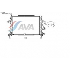 OLA2364 AVA Радиатор, охлаждение двигателя
