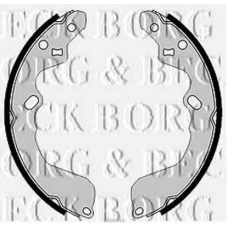 BBS6410 BORG & BECK Комплект тормозных колодок