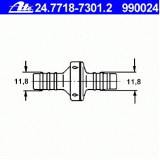 24.7718-7301.2 ATE Клапан, вакуумный провод
