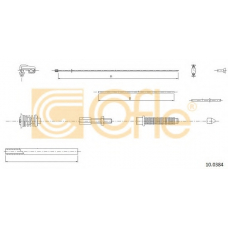 10.0384 COFLE Тросик газа