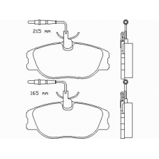 P 23 061 BREMBO Комплект тормозных колодок, дисковый тормоз