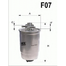 WF8268 QUINTON HAZELL Фильтр топливный
