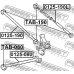 TAB-080 FEBEST Подвеска, рычаг независимой подвески колеса
