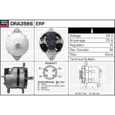 DRA3596 DELCO REMY Генератор